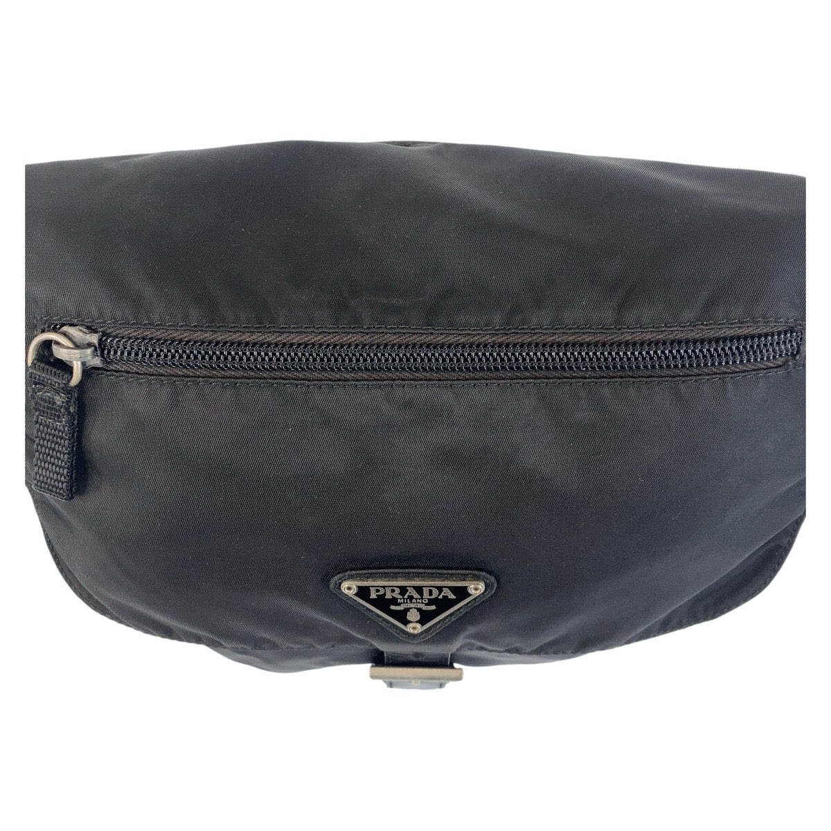 PRADA Shoulder Bag Nylon black Crossbody Shoulder Bag Messenger Bag Test Triangle With logo Women Used Authentic