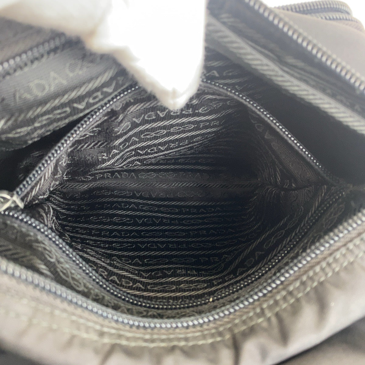 PRADA Shoulder Bag Nylon black Crossbody Shoulder Bag Messenger Bag Test Triangle With logo Women Used Authentic