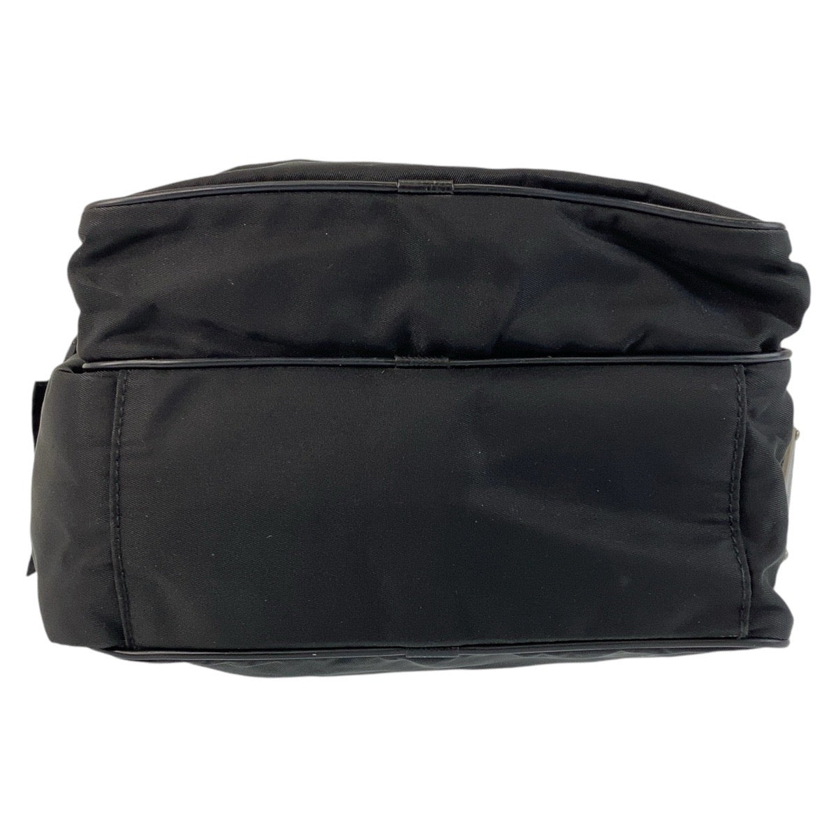 PRADA Shoulder Bag Nylon black Crossbody Shoulder Bag Pochette Unisex Test Triangle With logo Women Used Authentic