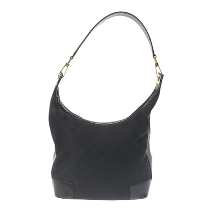 GUCCI Shoulder Bag GG canvas black Shoulder Bag Hobo Women Used Authentic