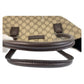 GUCCI Tote Bag 131220 GG Supreme canvas, leather Brown Tote Bag Women Used Authentic
