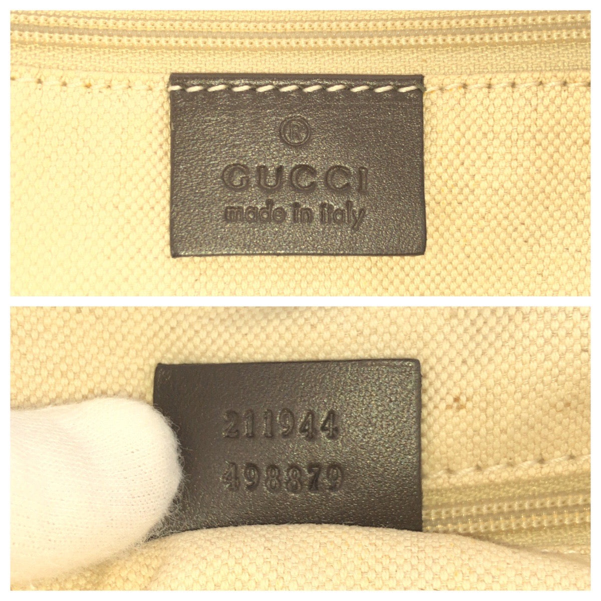 GUCCI Handbag 211944 GG canvas, leather Brown Handbag Shoulder Bag Sukey Women Used Authentic