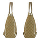 GUCCI Tote Bag 141472 GG canvas, leather beige Tote Bag Shoulder Bag Women Used Authentic