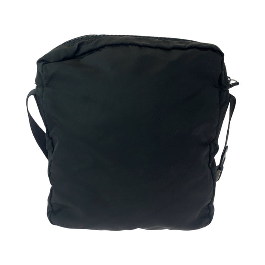 PRADA Shoulder Bag Nylon black Shoulder Bag pochette Test Triangle With logo Women Used Authentic