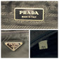 PRADA Shoulder Bag Nylon black Shoulder Bag pochette Test Triangle With logo Women Used Authentic