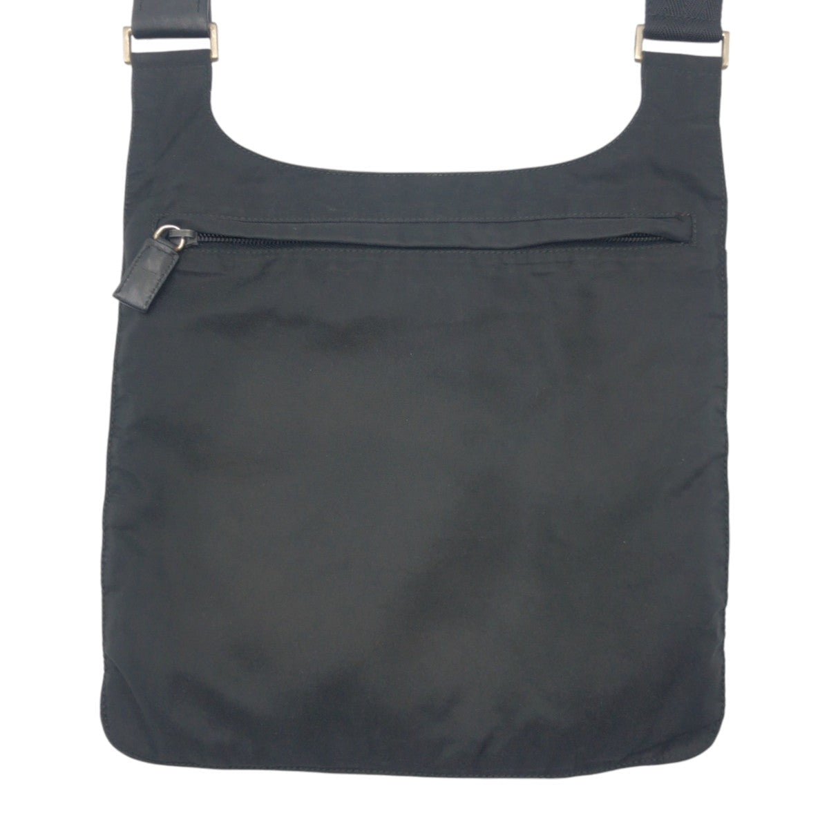 PRADA Shoulder Bag Nylon Black black Shoulder Bag Sacoche Unisex Test Triangular logo mens Used Authentic