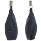 PRADA Shoulder Bag Nylon, Plastic BlackSilverMetal Test Triangle With logo Women Used Authentic