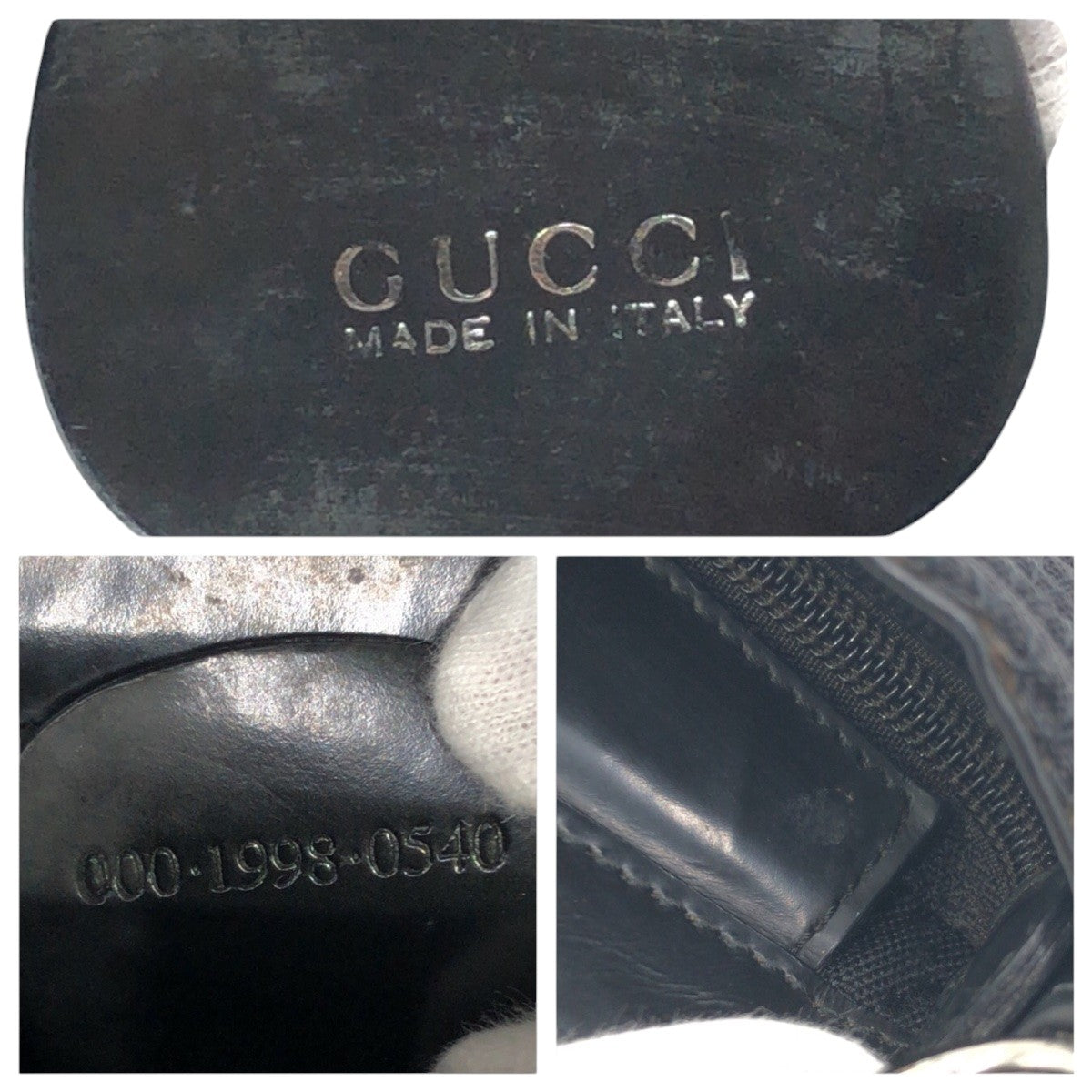 GUCCI Handbag 000 1998 polyester black Bamboo