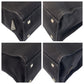 PRADA Tote Bag canvas BlackSilverMetal Tote Bag Shoulder Bag Triangle With logo Women Used Authentic