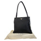 PRADA Tote Bag Nylon BlackSilverMetal Tote Bag Shoulder Bag Test Triangle With logo Women Used Authentic