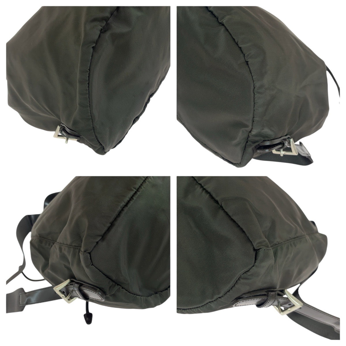 PRADA Backpack Nylon, Leather Brown Backpacks & Daypacks Backpacks Test Triangle With logo Women Used Authentic