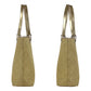 GUCCI Tote Bag 002 1099 GG canvas, leather gold Tote Bag Shoulder Bag Women Used Authentic