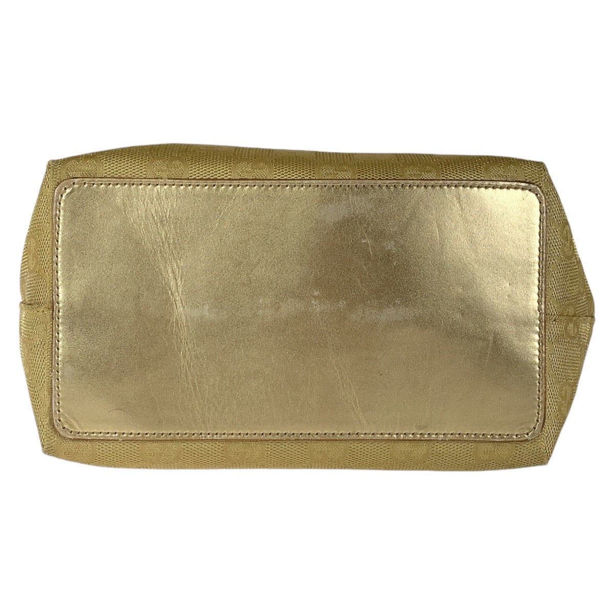 GUCCI Tote Bag 002 1099 GG canvas, leather gold Tote Bag Shoulder Bag Women Used Authentic