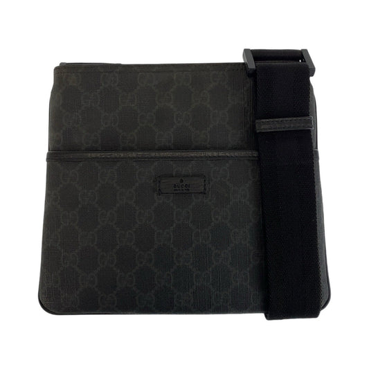 GUCCI Shoulder Bag 162905 GG Supreme Canvas black Crossbody Shoulder Bag Unisex Women Used Authentic