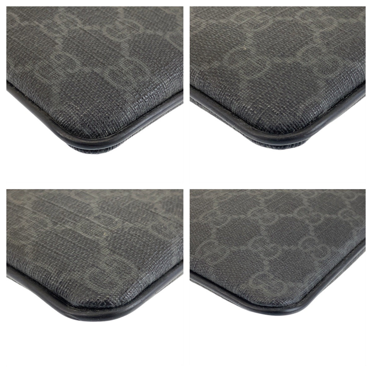 GUCCI Shoulder Bag 162905 GG Supreme Canvas black Crossbody Shoulder Bag Unisex Women Used Authentic