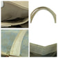 GUCCI Tote Bag GG canvas, leather Light Blue Gold Metal Tote Bag handbag Jackie line Women Used Authentic
