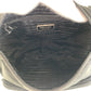 PRADA Shoulder Bag Nylon Black SilverMetal Shoulder Bag pochette Test Triangle With logo Women Used Authentic