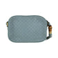 GUCCI Shoulder Bag 309538 leather Blue GoldMetal Crossbody Shoulder Bag Pochette Micro Guccissima Bamboo Women Used Authentic