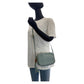 GUCCI Shoulder Bag 309538 leather Blue GoldMetal Crossbody Shoulder Bag Pochette Micro Guccissima Bamboo Women Used Authentic
