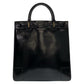 GUCCI Tote Bag 002 1091 leather Black Gold Metal Tote Bag Women Used Authentic