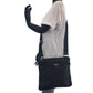PRADA Shoulder Bag Nylon Black SilverMetal Crossbody Shoulder Bag Unisex Test Triangle With logo Women Used Authentic