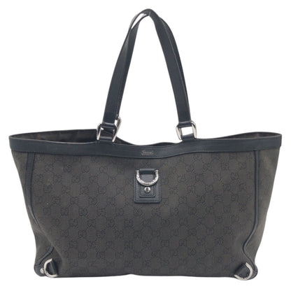GUCCI Tote Bag 293580 GG canvas gray Tote Bag Shoulder Bag Handbag Abbey GG pattern Women Used Authentic