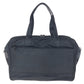 PRADA Business bag Nylon, Leather Black SilverMetal Business bag Briefcase 2way Testo Saffiano Triangle With logo mens Used Authentic