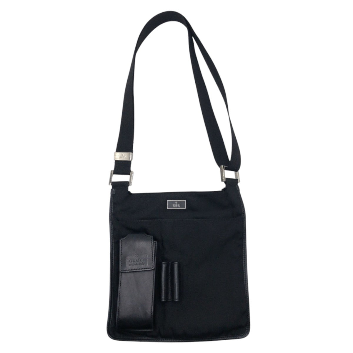 GUCCI Shoulder Bag 0190350 Nylon Black black Shoulder Bag Messenger Bag Unisex Women Used Authentic