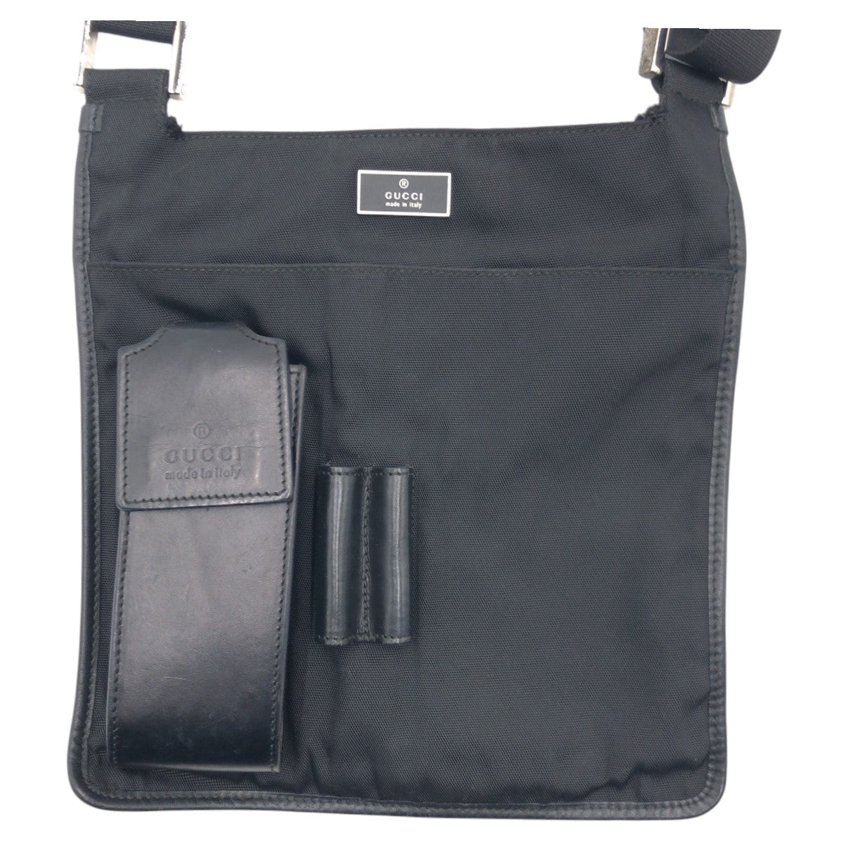 GUCCI Shoulder Bag 0190350 Nylon Black black Shoulder Bag Messenger Bag Unisex Women Used Authentic