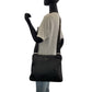 PRADA Shoulder Bag Nylon Black SilverMetal Shoulder Bag pochette Test Triangle With logo Women Used Authentic
