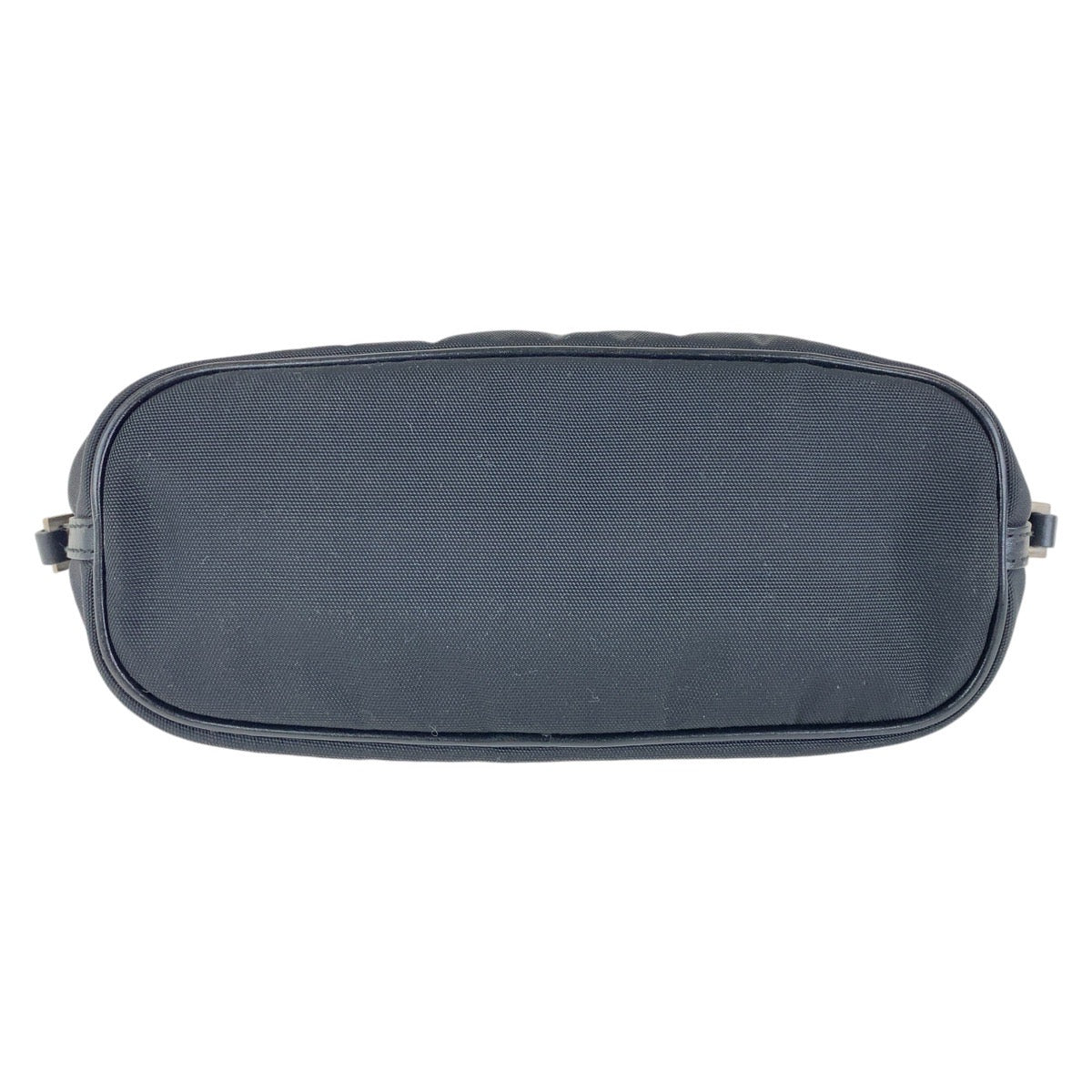 GUCCI Handbag 039 1103 Nylon Black Silver Metal Handbag accessory pouch Women Used Authentic