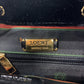 LOEWE Backpack Patent Leather, Suede black Backpack Backpack logo Women Used Authentic