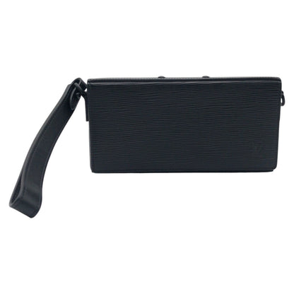 LOUIS VUITTON Long Wallet Purse M80589 Epi Leather black Long Wallet Purse Epi Long slim wallet mens Used Authentic