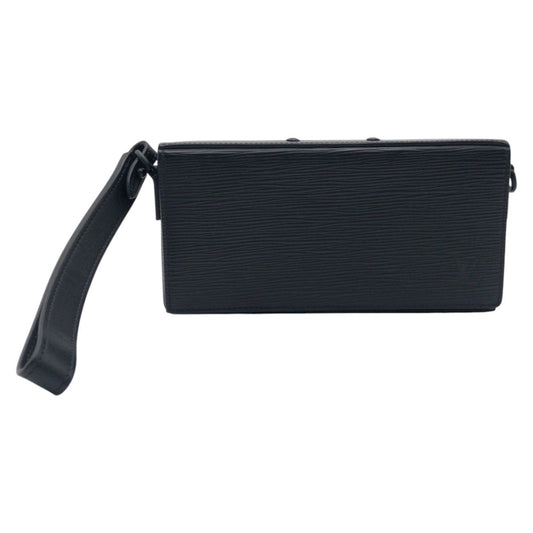 LOUIS VUITTON Long Wallet Purse M80589 Epi Leather black Long Wallet Purse Epi Long slim wallet mens Used Authentic