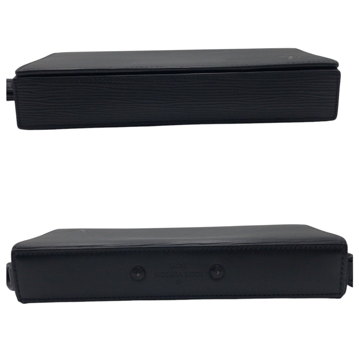 LOUIS VUITTON Long Wallet Purse M80589 Epi Leather black Long Wallet Purse Epi Long slim wallet mens Used Authentic
