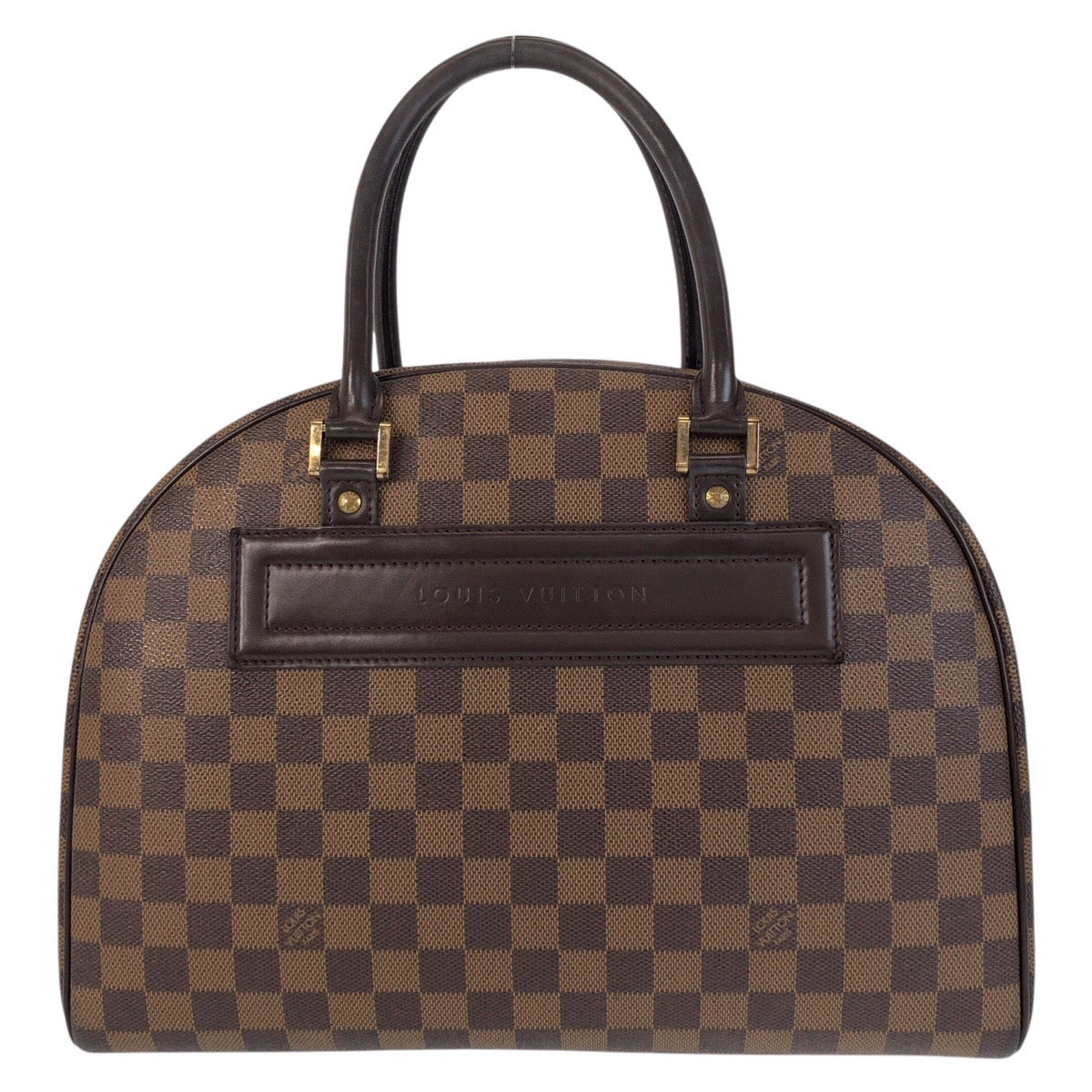 LOUIS VUITTON Handbag N41455 PVC, Leather Brown Gold Metal Handbag Boston Duffel bag Damier Nolita Women Used Authentic