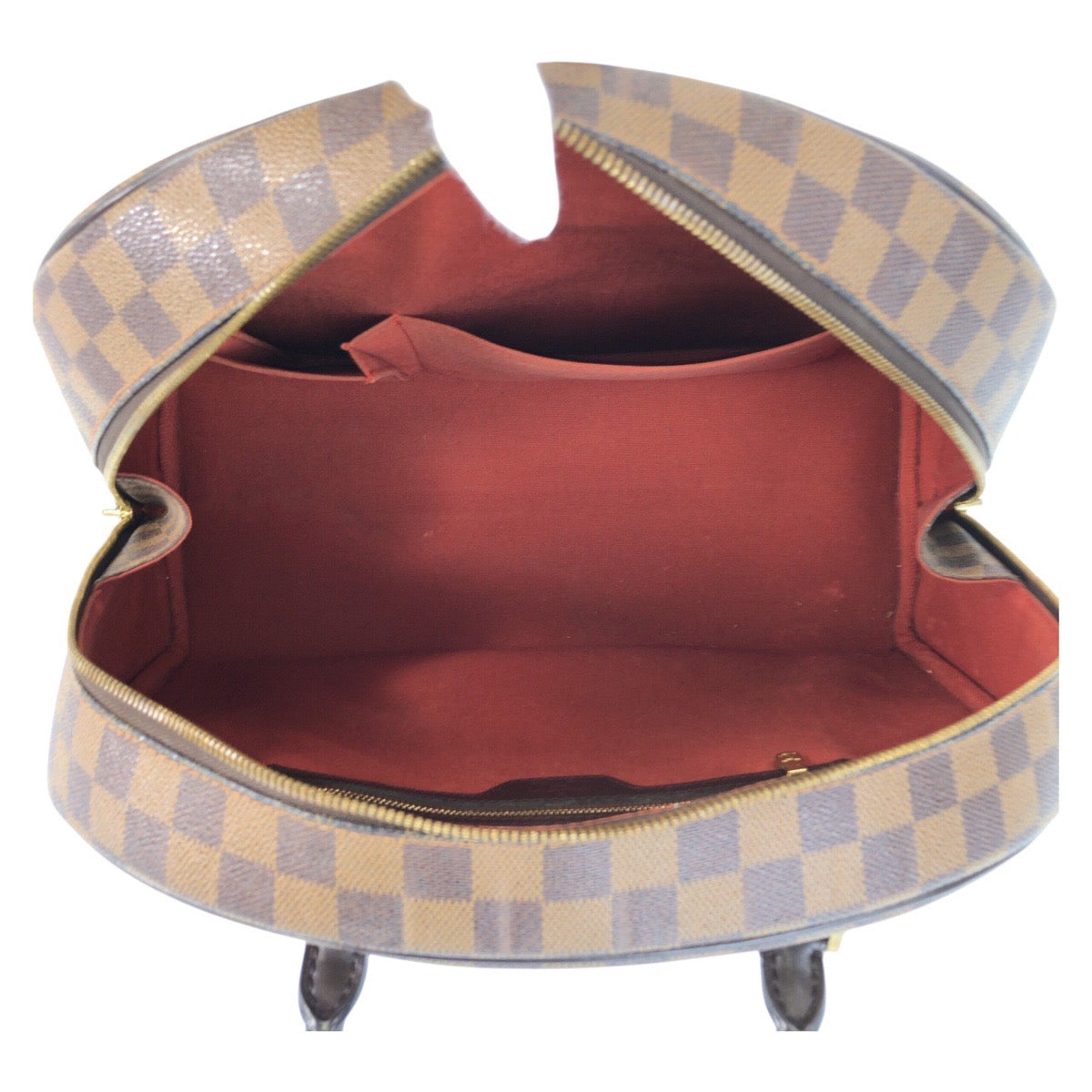 LOUIS VUITTON Handbag N41455 PVC, Leather Brown Gold Metal Handbag Boston Duffel bag Damier Nolita Women Used Authentic