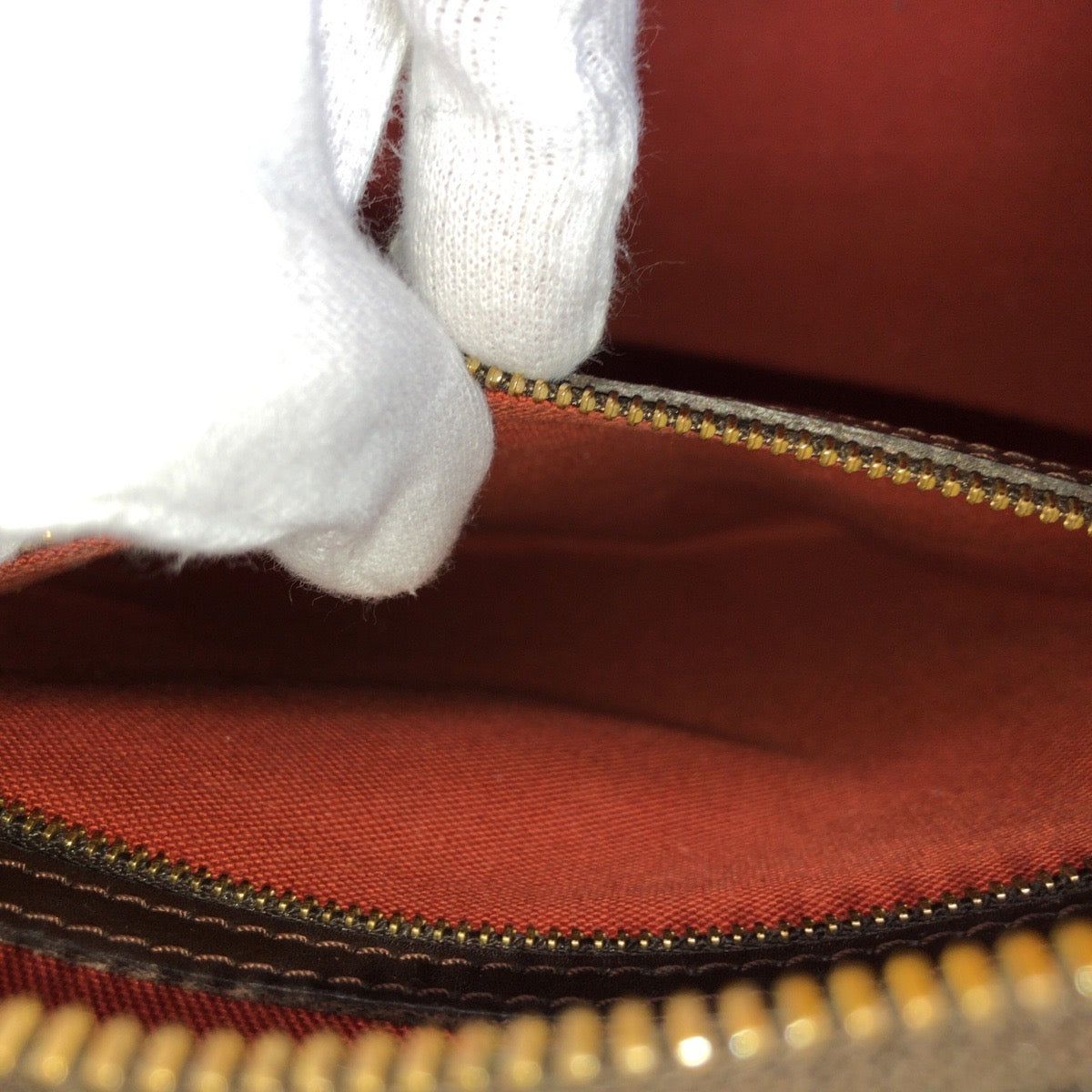 LOUIS VUITTON Handbag N41455 PVC, Leather Brown Gold Metal Handbag Boston Duffel bag Damier Nolita Women Used Authentic