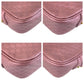 GUCCI Shoulder Bag 309538 leather Metallic Pink GoldMetal Crossbody Shoulder Bag Pochette Micro Guccisima Women Used Authentic