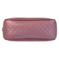 GUCCI Shoulder Bag 309538 leather Metallic Pink GoldMetal Crossbody Shoulder Bag Pochette Micro Guccisima Women Used Authentic