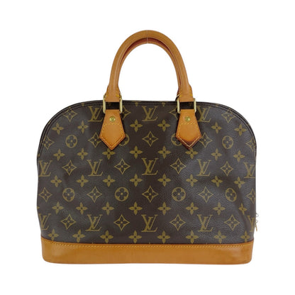 LOUIS VUITTON Handbag M51130 PVC, Leather Brown Gold Metal Handbag Monogram Alma PM Women Used Authentic