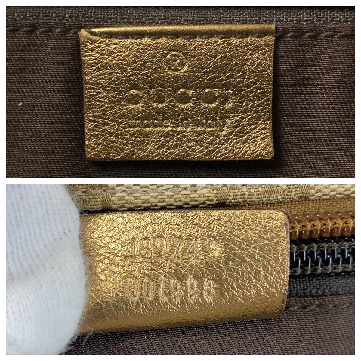 GUCCI Shoulder Bag GG canvas Beige Pink Gold Metal Crossbody Shoulder Bag Messenger Bag Sherry line Women Used Authentic
