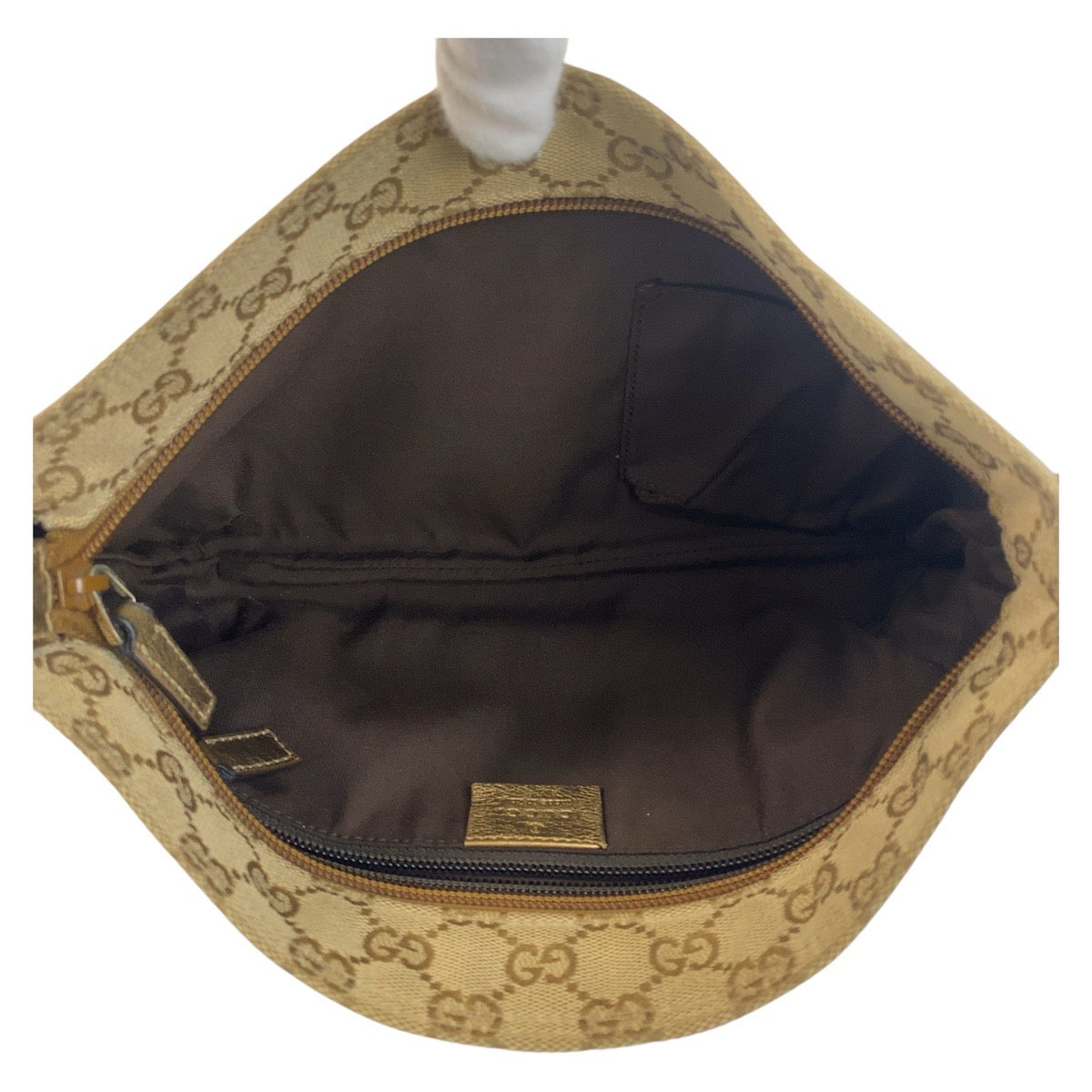GUCCI Shoulder Bag GG canvas Beige Pink Gold Metal Crossbody Shoulder Bag Messenger Bag Sherry line Women Used Authentic