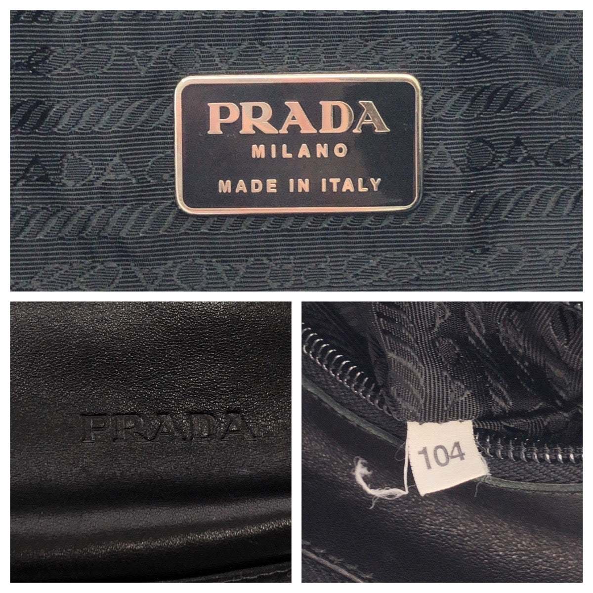 PRADA Shoulder Bag Plastic, Leather Black black Hobo Plastic Handle Shoulder Bag Plat Stick handle logo Women Used Authentic