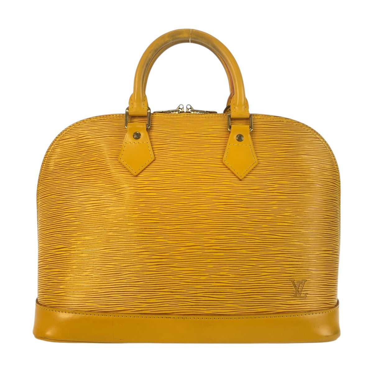 LOUIS VUITTON Handbag M52149 Epi Leather Tassili Yellow GoldMetal Handbag Epi Alma Women Used Authentic
