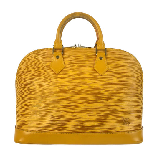 LOUIS VUITTON Handbag M52149 Epi Leather Tassili Yellow GoldMetal Handbag Epi Alma Women Used Authentic