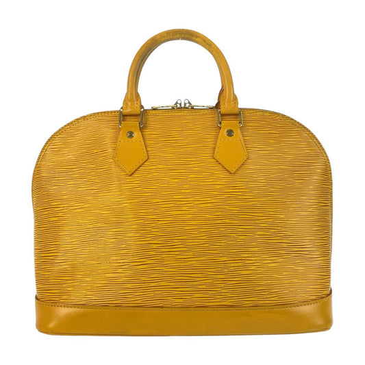 LOUIS VUITTON Handbag M52149 Epi Leather Tassili Yellow GoldMetal Handbag Epi Alma Women Used Authentic