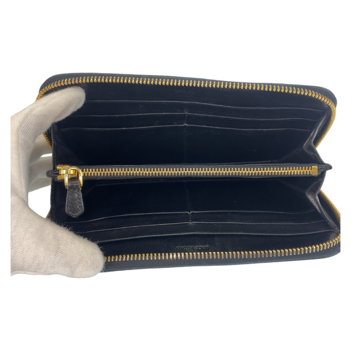 PRADA Long Wallet Purse Nylon black Long Wallet Purse Women Used Authentic