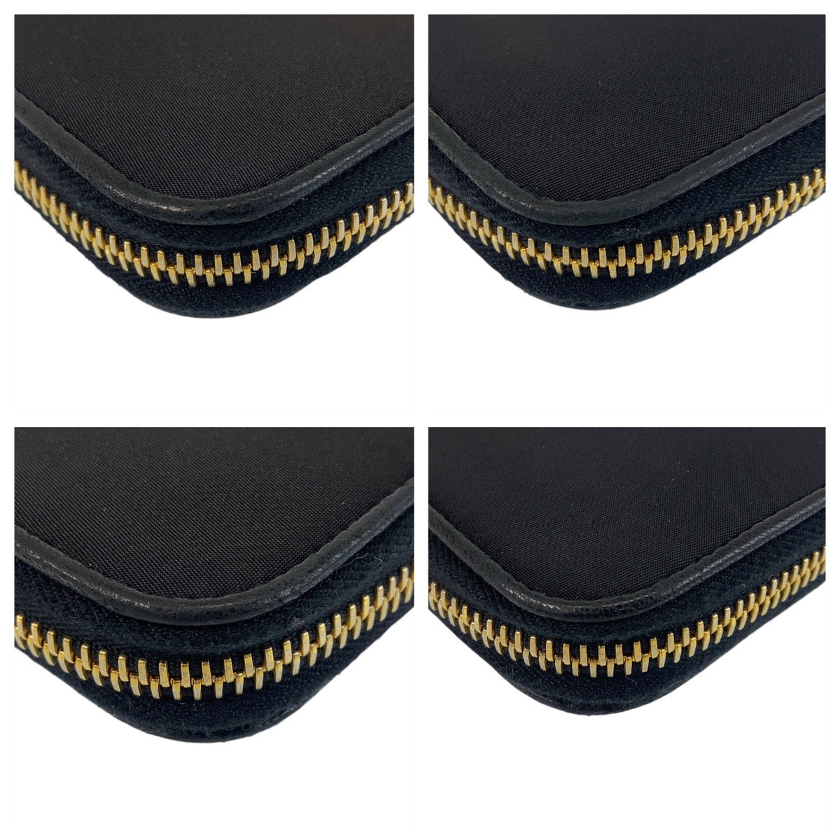 PRADA Long Wallet Purse Nylon black Long Wallet Purse Women Used Authentic