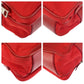 PRADA Shoulder Bag Nylon Red Silver Metal Crossbody Shoulder Bag Pochette Test Triangle With logo Women Used Authentic